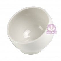 K037 斜口碗-白 外Φ11.8x內Φ10.7x下H6x上H11cm