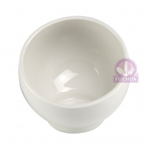 K037 斜口碗-白 外Φ11.8x內Φ10.7x下H6x上H11cm