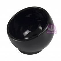 K037A 斜口碗-黑 外Φ11.8*內Φ10.7*下H6*上H11cm
