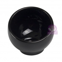 K037A 斜口碗-黑 外Φ11.8*內Φ10.7*下H6*上H11cm