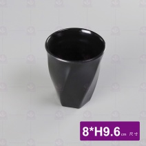 M119 斜紋杯-黑 8x9.6cm