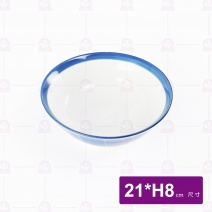 有田燒藍中華麵井 21xH8cm