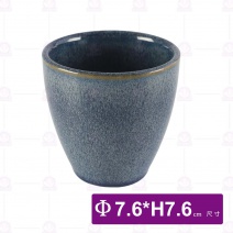 丹寧厚邊水杯-Φ7.6xH7.6cm