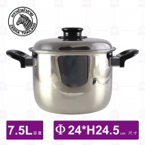 【斑馬ZEBRA】24cm形象雙耳湯鍋-7.5L