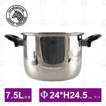 【斑馬ZEBRA】24cm形象雙耳湯鍋-7.5L