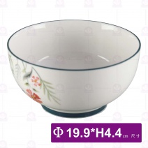 滿園春色8吋和順碗-Φ19.9xH4.4cm