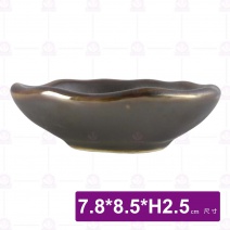 碳金3.5吋圓碟-7.8x8.5xH2.5cm