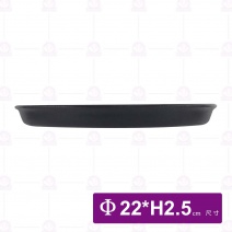 【組】304-22圓形牛排盤組  鐵板+木板Φ22xH2.5cm