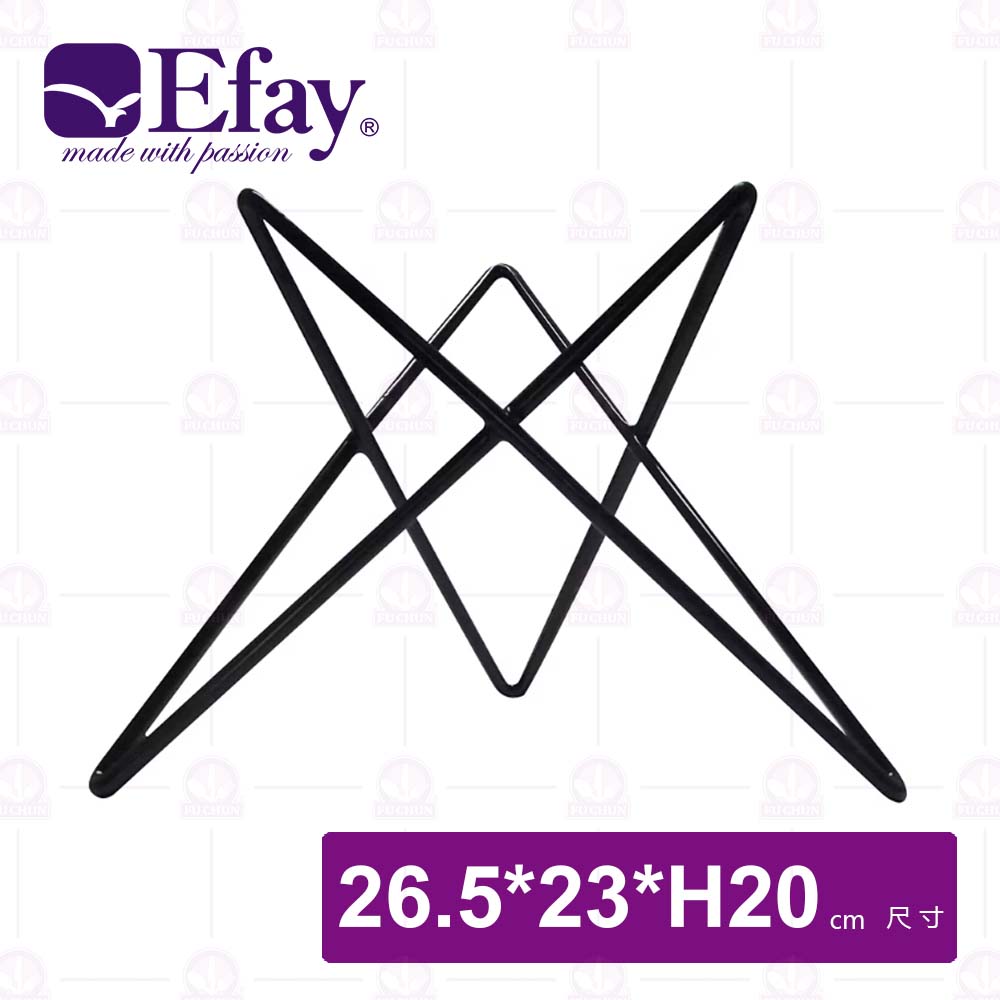 【Efay】3D止滑三角展示架星辰 8吋(黑)-26.5x23xH20cm