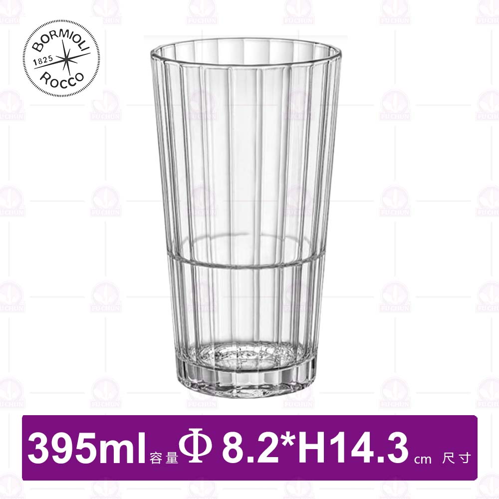 【Bormioli Rocco】牛津可疊式強化果汁杯(6入/盒)-395
