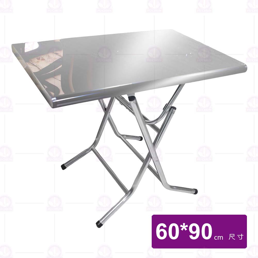 430白鐵桌子2x3尺(附安全桌腳)-60x90cm