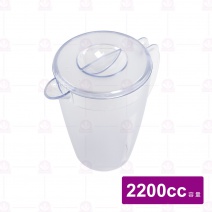 【鎰滿】PC耐熱冷水壺 2.2L (透明白)