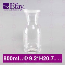 【Efay】圓舞曲 0.8L PC冷水瓶 9.2x9.2x20.7cm