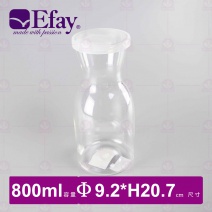 【Efay】圓舞曲 0.8L PC冷水瓶 9.2x9.2x20.7cm