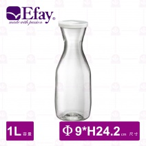【Efay】圓舞曲 1L PC冷水瓶 9x9x24.2cm