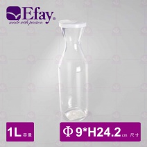 【Efay】圓舞曲 1L PC冷水瓶 9x9x24.2cm