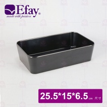 【Efay】咖瑪簡約熟食盆 黑色9吋