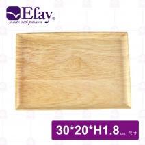 【Efay】無敵烘焙長方盤(松木紋)-淡奶油白30x20xH1.8