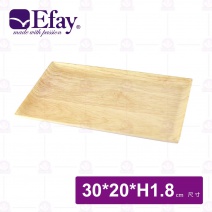 【Efay】無敵烘焙長方盤(松木紋)-淡奶油白30x20xH1.8