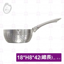 【O-ki】斷熱把手鋁雪平鍋-Φ22cm