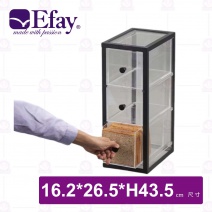 【Efay】1/4伽瑪3層麵包盒-16.2x26.5xH43.5cm
