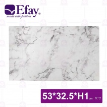 【Efay】1/1卡拉拉白大理石-53x32.5xH1cm