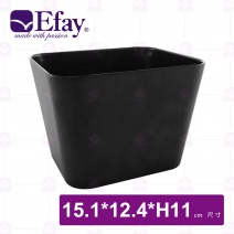 【Efay】咖瑪 4.3吋 H 簡約熟食盆(黑)