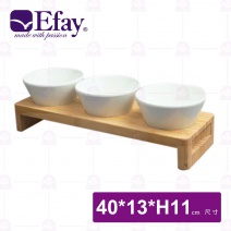 【Efay】高腳竹韻托盤(中)-40x13xH11cm