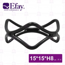 【Efay】3D止滑圓展示架 3吋H波浪舞(黑)-15x15xH8cm