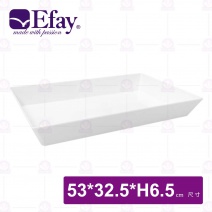 【Efay】光速 1/1長方深盤(象牙白)-53x32.5xH6.5cm