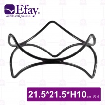 【Efay】3D止滑圓展示架-4吋波浪舞(黑)-21.5x21.5xH10