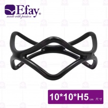 【Efay】3D止滑圓展示架 2吋 H波浪舞(黑)-10x10xH5cm