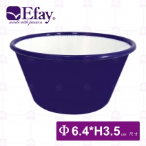 琺瑯2.0OZ 醬料杯(外深藍內白)-Φ6.4xH3.5cm