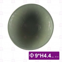 3.5吋尖角味碟(綠)-Φ9xH4.4cm