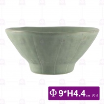 3.5吋尖角味碟(綠)-Φ9xH4.4cm