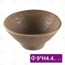 3.5吋尖角味碟(粉)-Φ9xH4.4cm