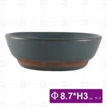 3.5吋棕圈碟(綠)-Φ8.7xH3cm