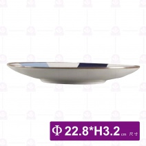藍點點 9吋盤-Φ22.8xH3.2cm
