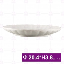 8吋線盤(白)-Φ20.4xH3.8cm