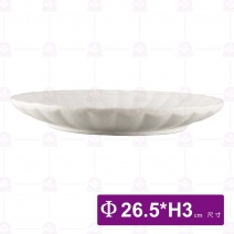 10.5吋線盤(白)-Φ26.5xH3.1cm