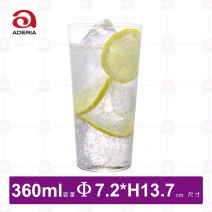 【日本ADERIA】全面強化薄口杯(XL)(3入/盒)-360ml
