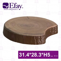 【Efay】森林2年輪樹幹陳列台-31.4x28.3xH5cm