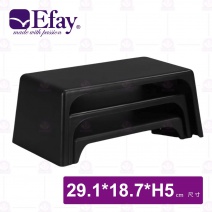 【Efay】森林11吋陳列凳(黑)-29.1x18.7xH5cm