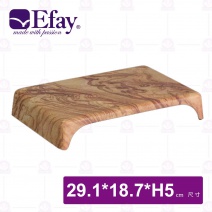 【Efay】森林11吋陳列凳(擬真紫檀)-29.1x18.7xH5cm