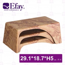 【Efay】森林11吋陳列凳(擬真紫檀)-29.1x18.7xH5cm