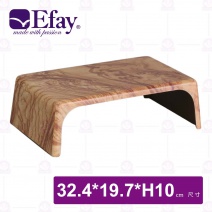 【Efay】森林13吋陳列凳(擬真紫檀)-35.6x20.8xH15cm