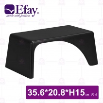 【Efay】森林14吋陳列凳(黑)-35.6x20.8xH15cm