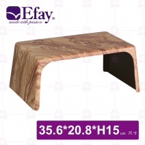 【Efay】森林14吋陳列凳(擬真紫檀)-35.6x20.8xH15cm