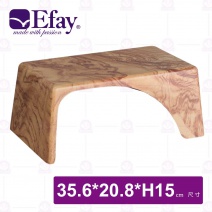 【Efay】森林14吋陳列凳(擬真紫檀)-35.6x20.8xH15cm