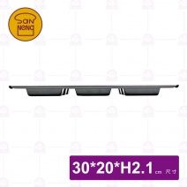【三能】UN11016 6連方型模(800系列不沾)-30x20xH2.1c